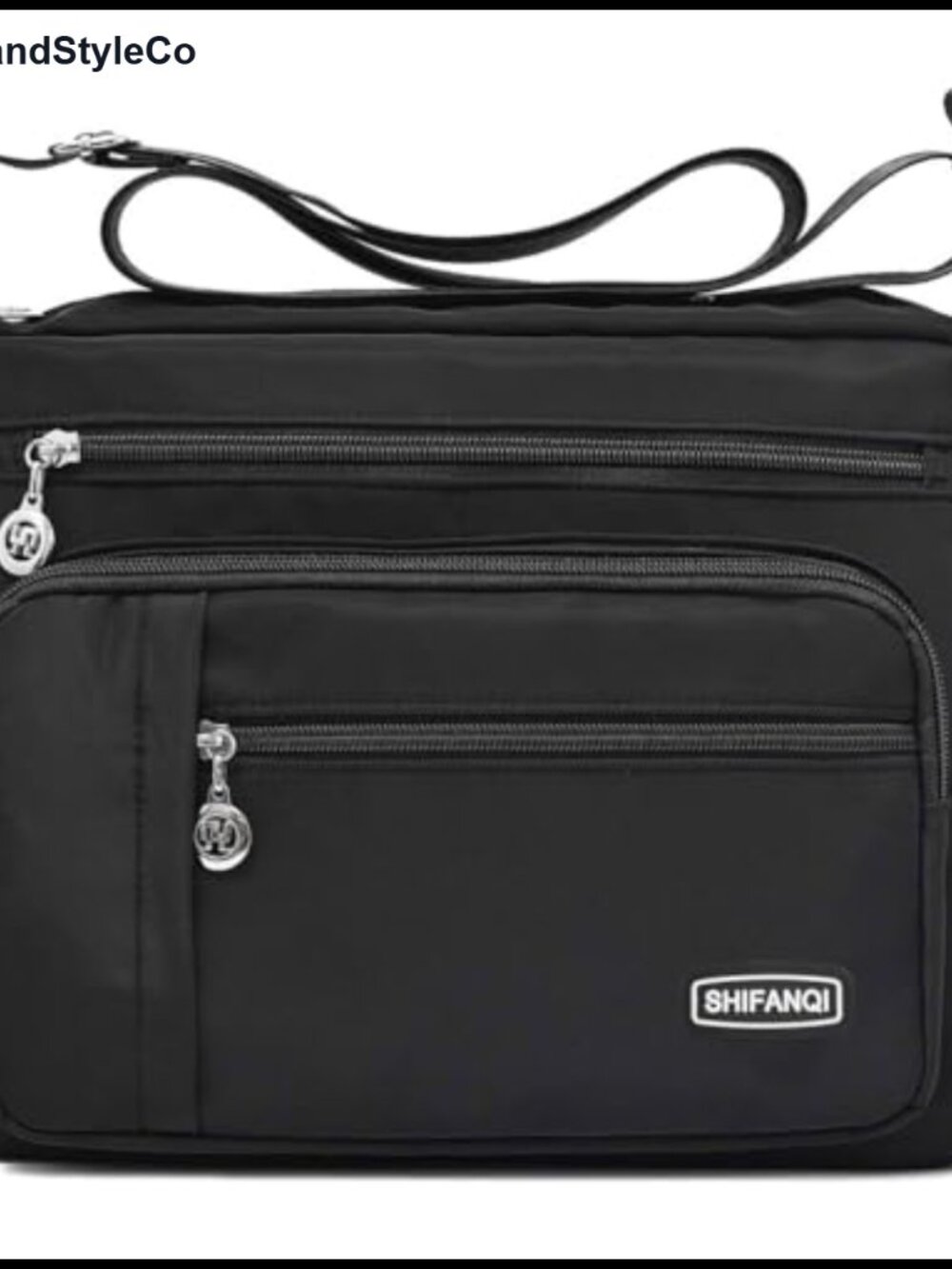 Nylon Crossbody Bag Multi Pockets Travel Purse